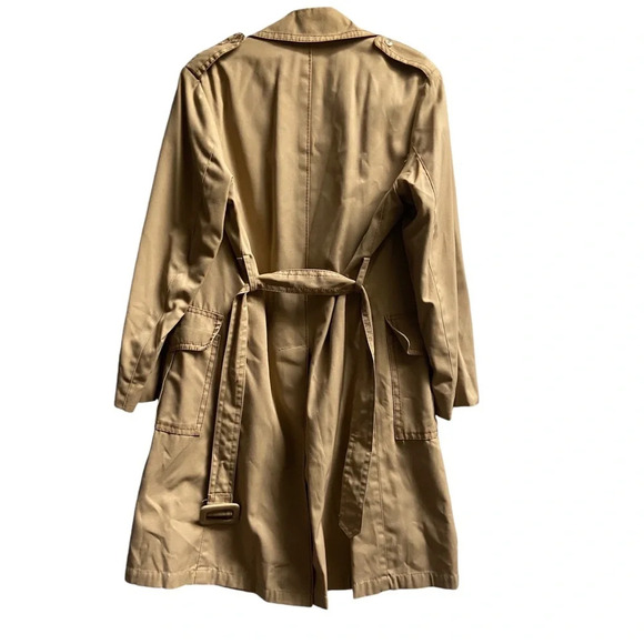 Vintage PJ Phonenix  Stoffels removable fleece vest button trench Jacket Sz S - Picture 2 of 13